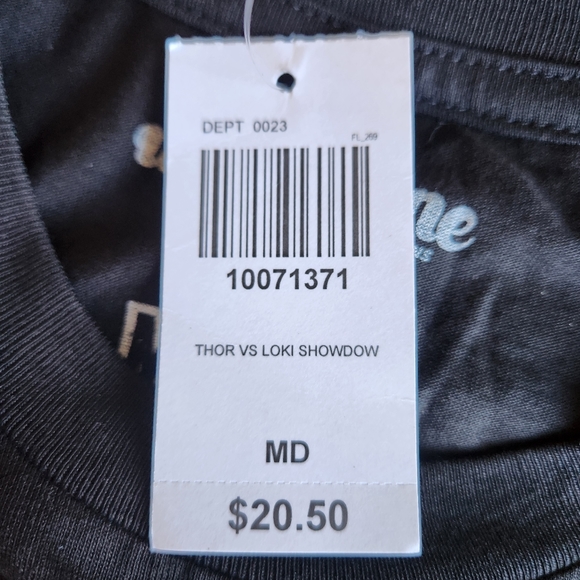 Marvel Comics Thor Vs Loki Sons of Asgard Showdown Black M Graphic T-Shirt NWT B - Picture 4 of 6